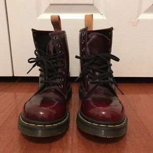 Maroon Doc Martens